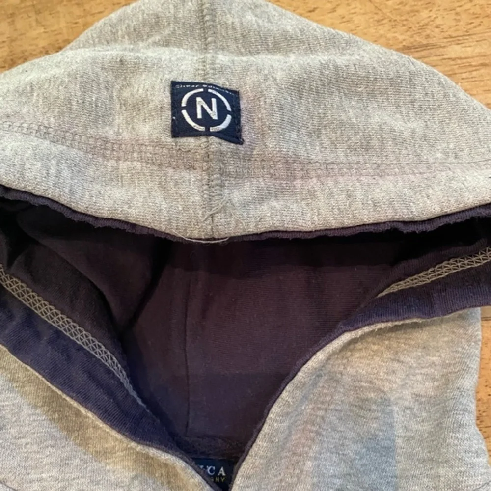 Vintage Nautica Youth XL Size 7 Gray Hoodie Pullover‎